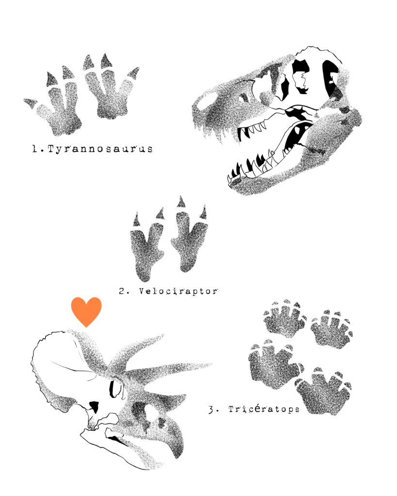 tatouages thème dinosaures