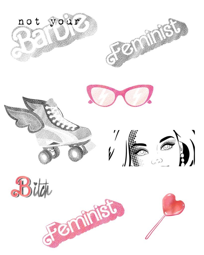 flash tattoo thème barbie