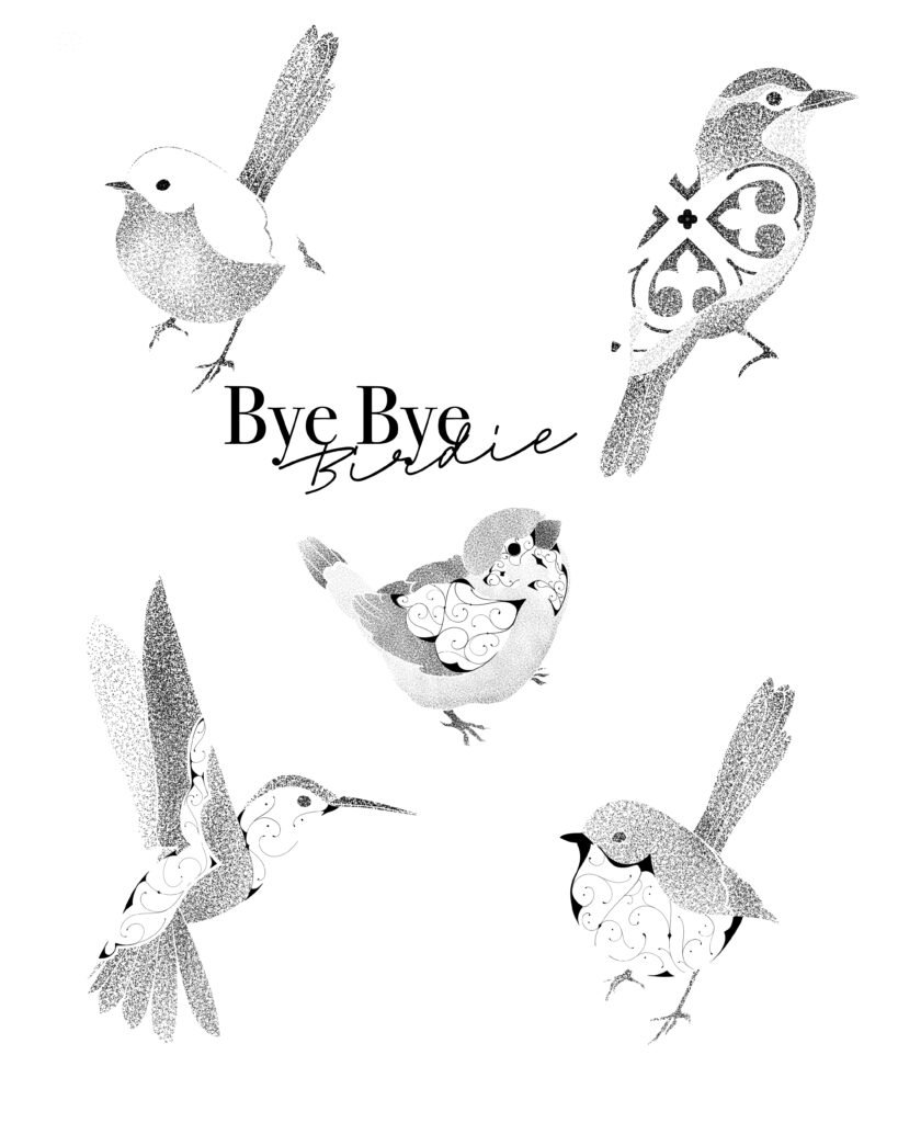 flash tattoo rouge gorge oiseaux