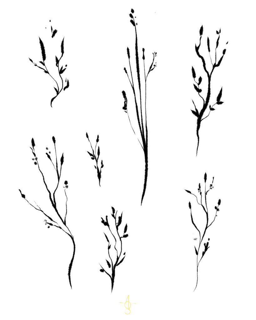 flash tattoo branches